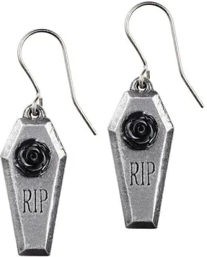 Alchemy Gothic RIP Rose Earrings