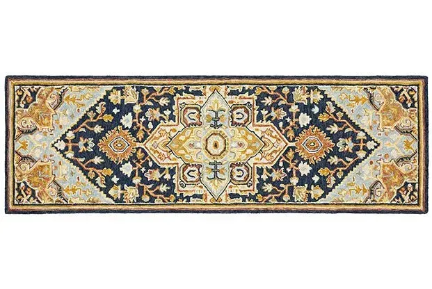 Alfresco 28408 Navy/Rust Rug