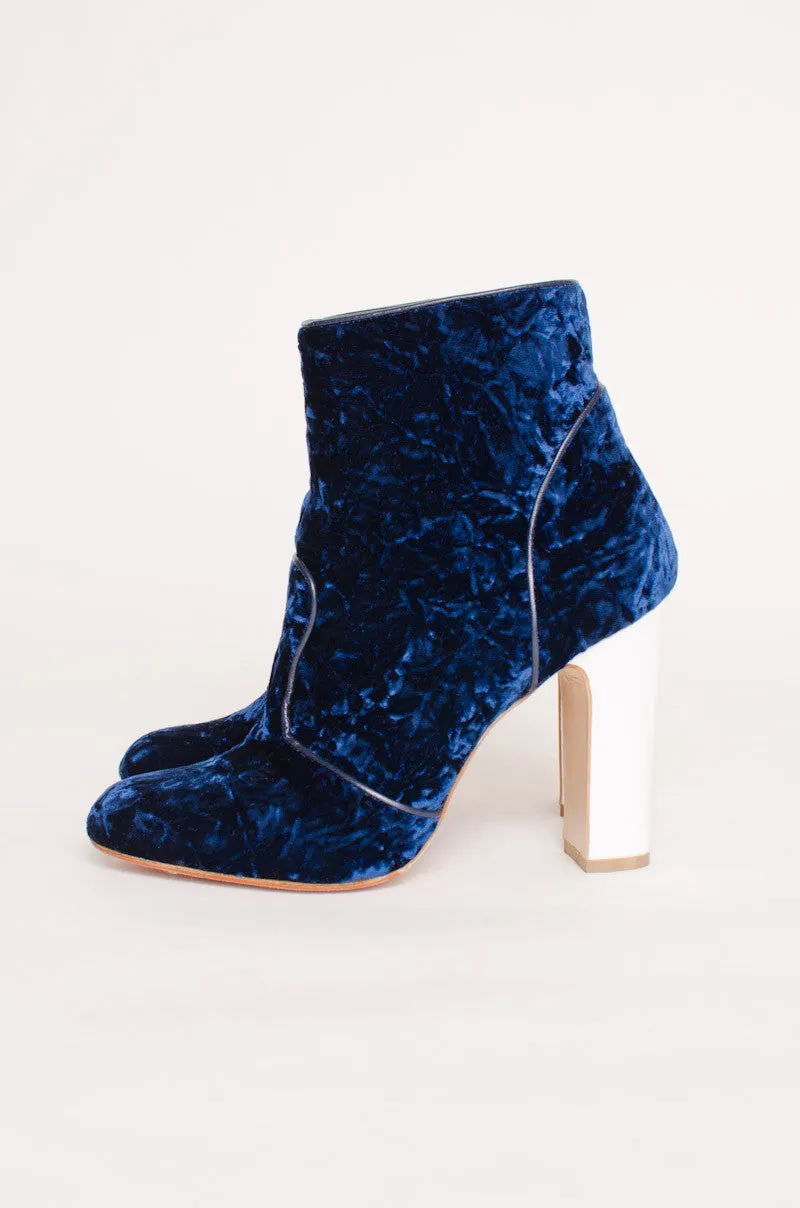 AMELIE CRUSHED VELVET BOOTIES