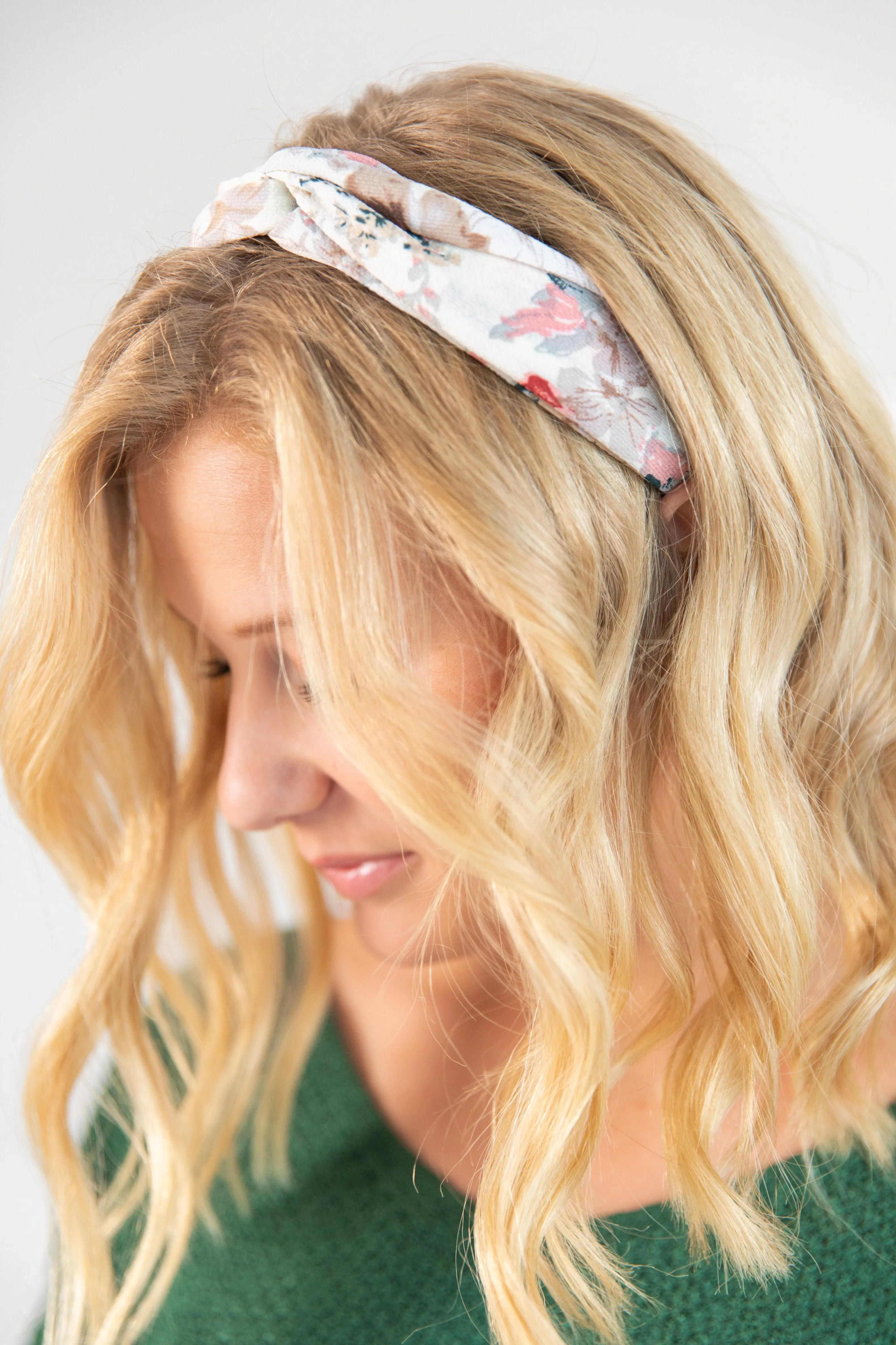 Beauty Is Here White Floral Headband