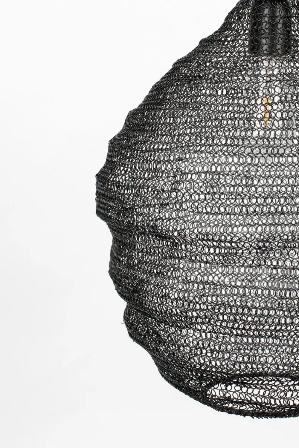 Black Iron Mesh Pendant Lamp M | DF Lena