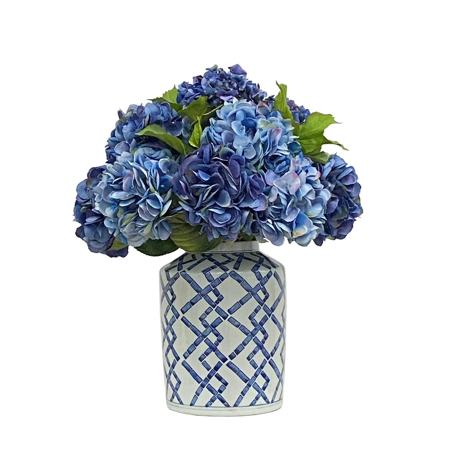 Blue Hydrangea in Jar 24-inches tall