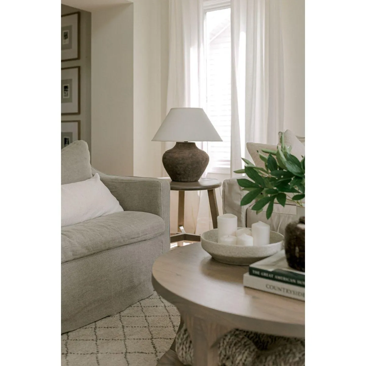 Calabria Table Lamp Rustico Finish