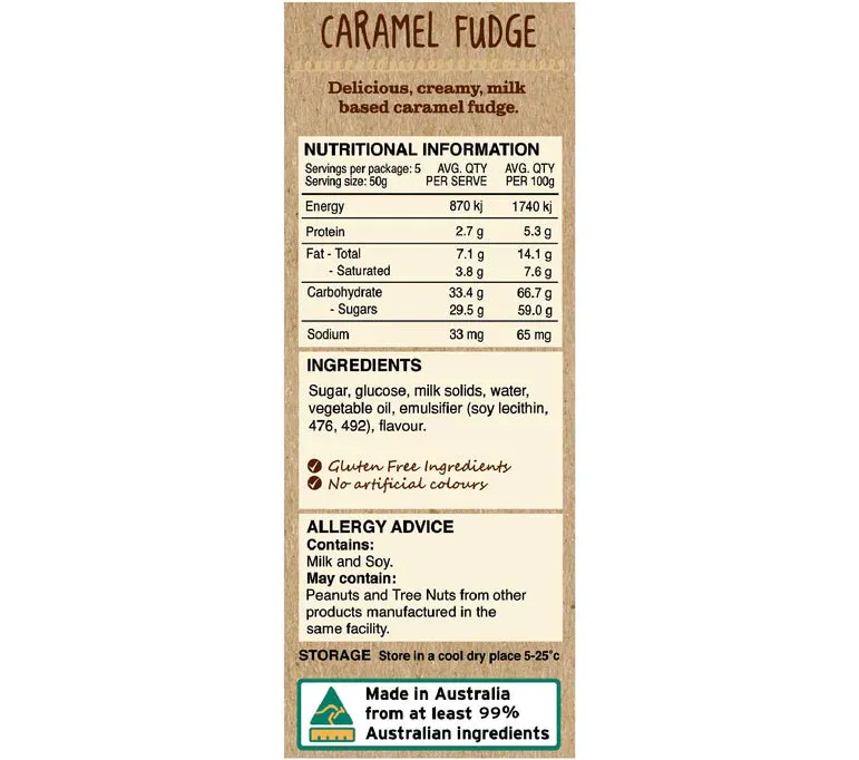 Caramel Fudge 90g