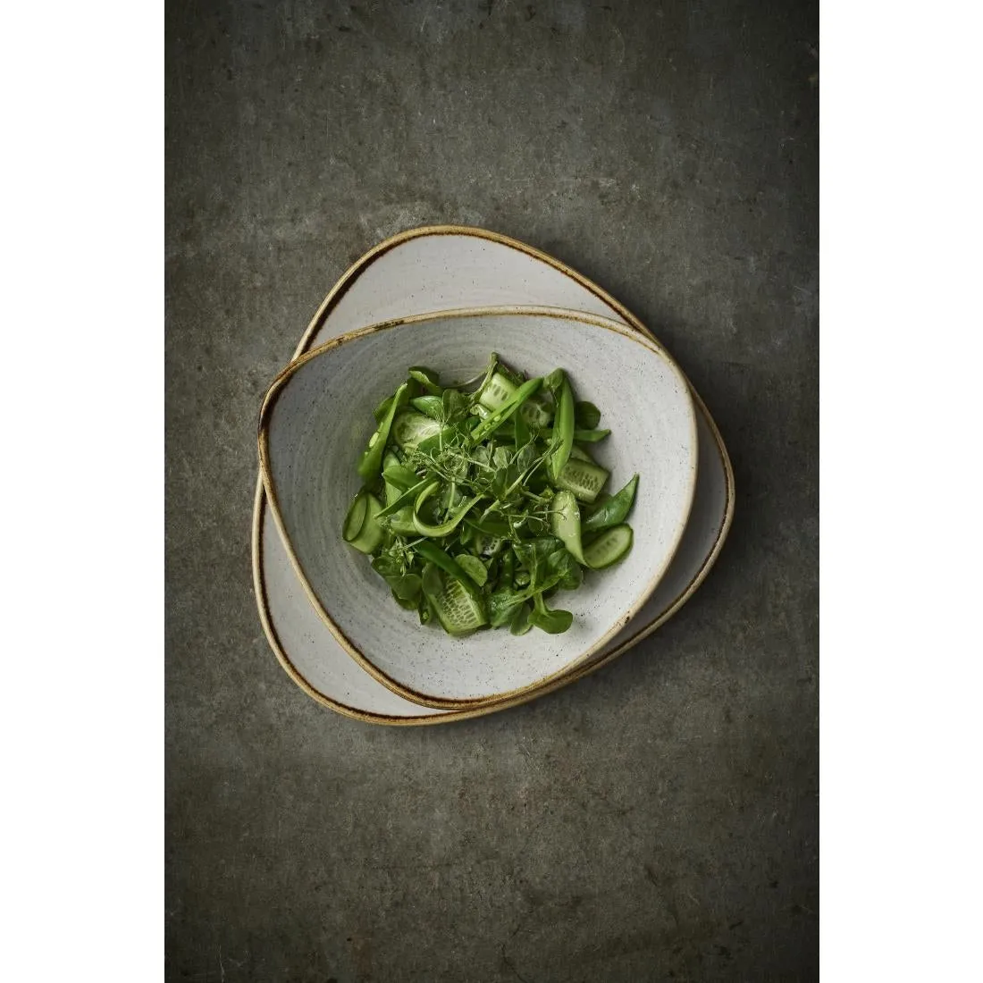 CX656 Churchill Stonecast Raw Lotus Bowls Grey 178mm (Pack of 12)