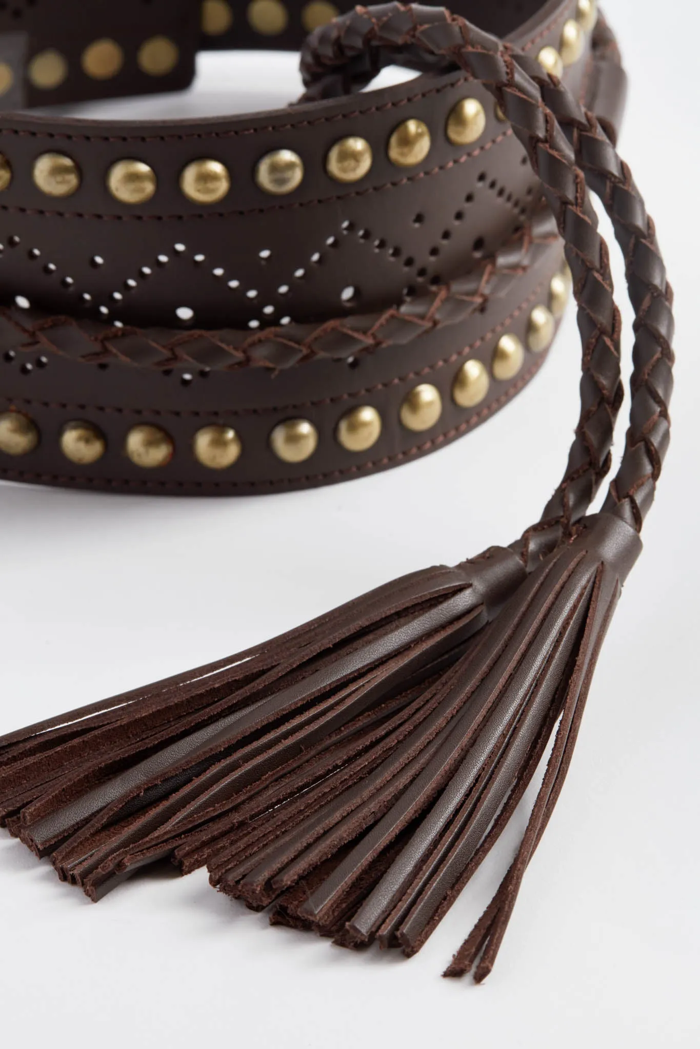 Dark Brown Leather Belt