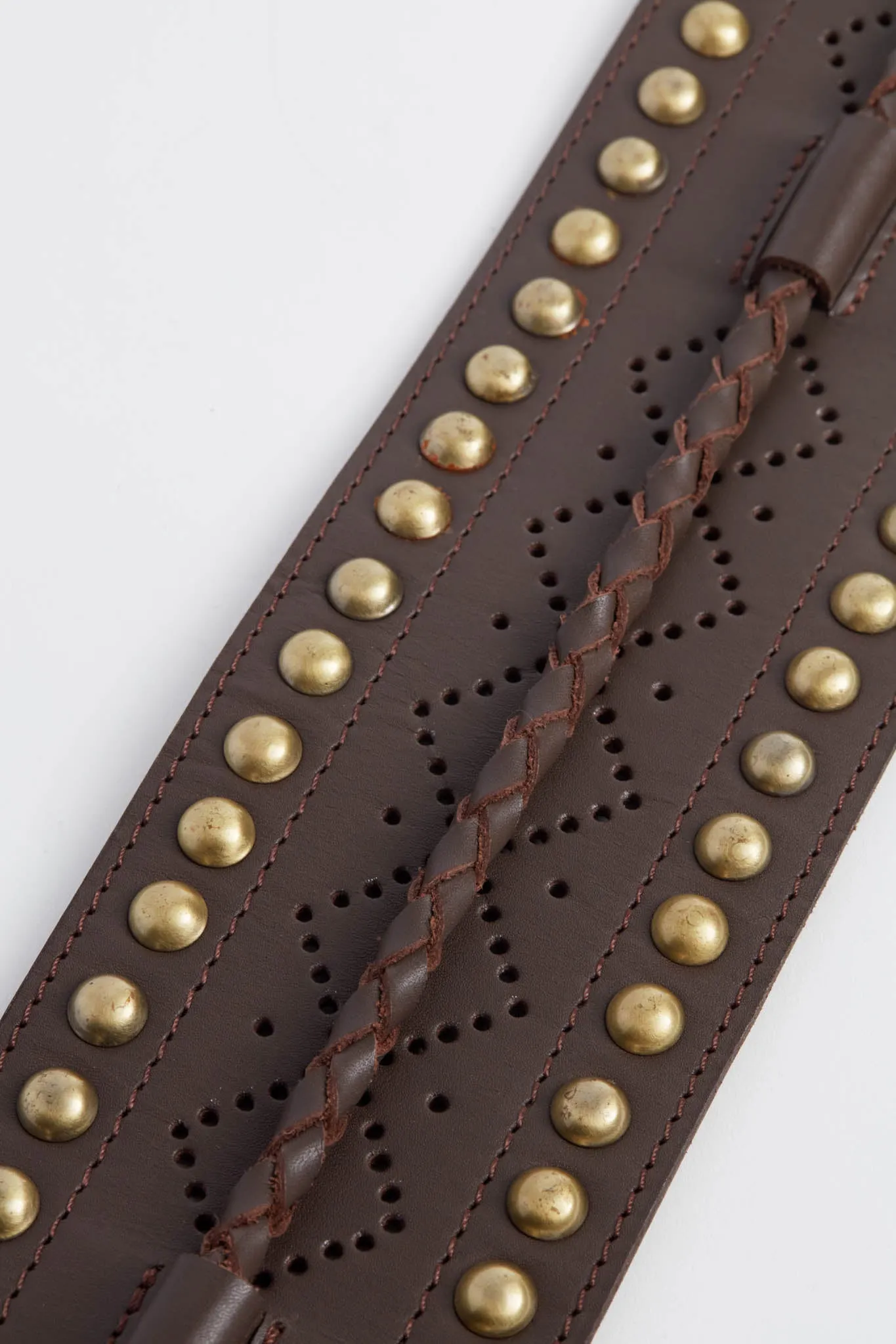 Dark Brown Leather Belt