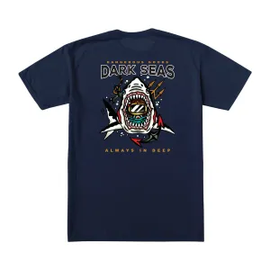 DARK SEAS ALWAYS DEEP STOCK TEE NAVY