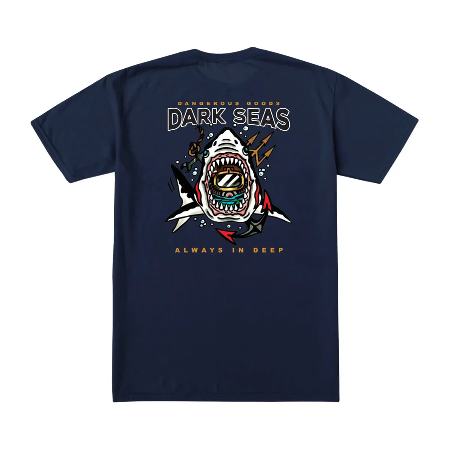 DARK SEAS ALWAYS DEEP STOCK TEE NAVY