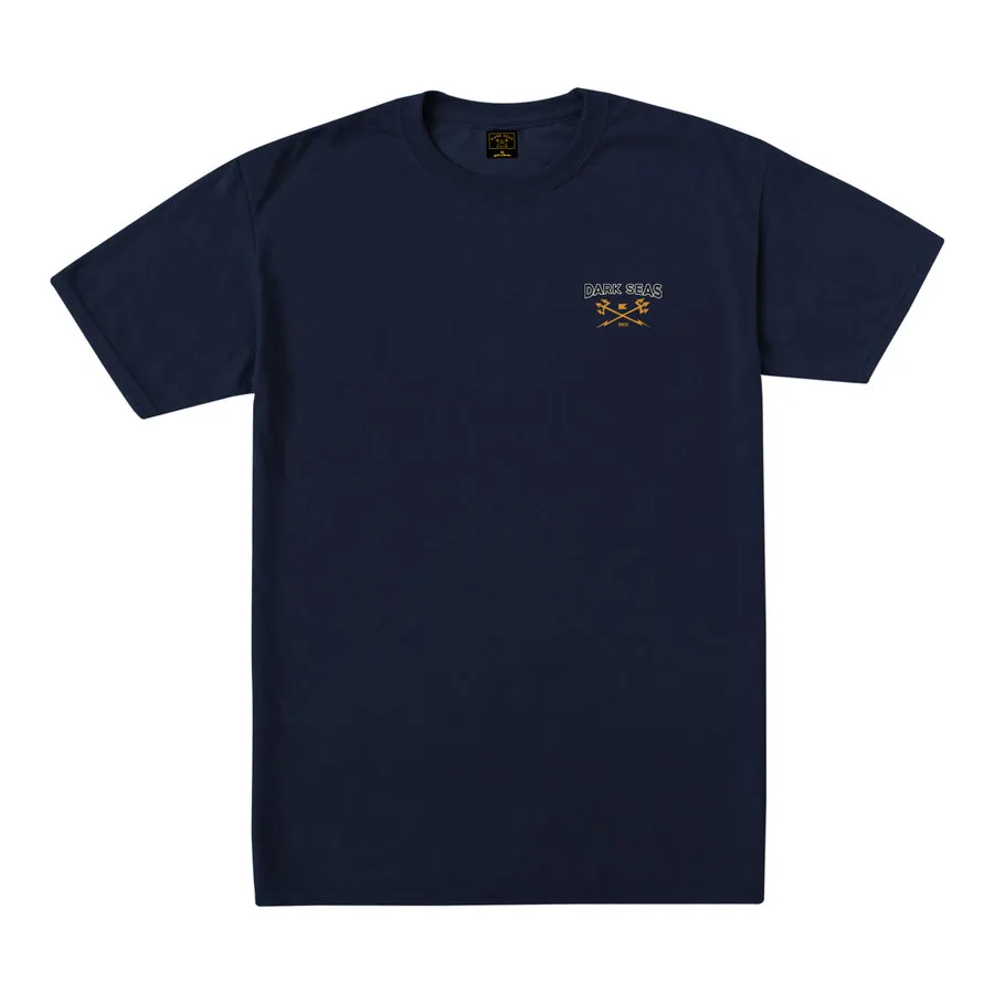 DARK SEAS ALWAYS DEEP STOCK TEE NAVY