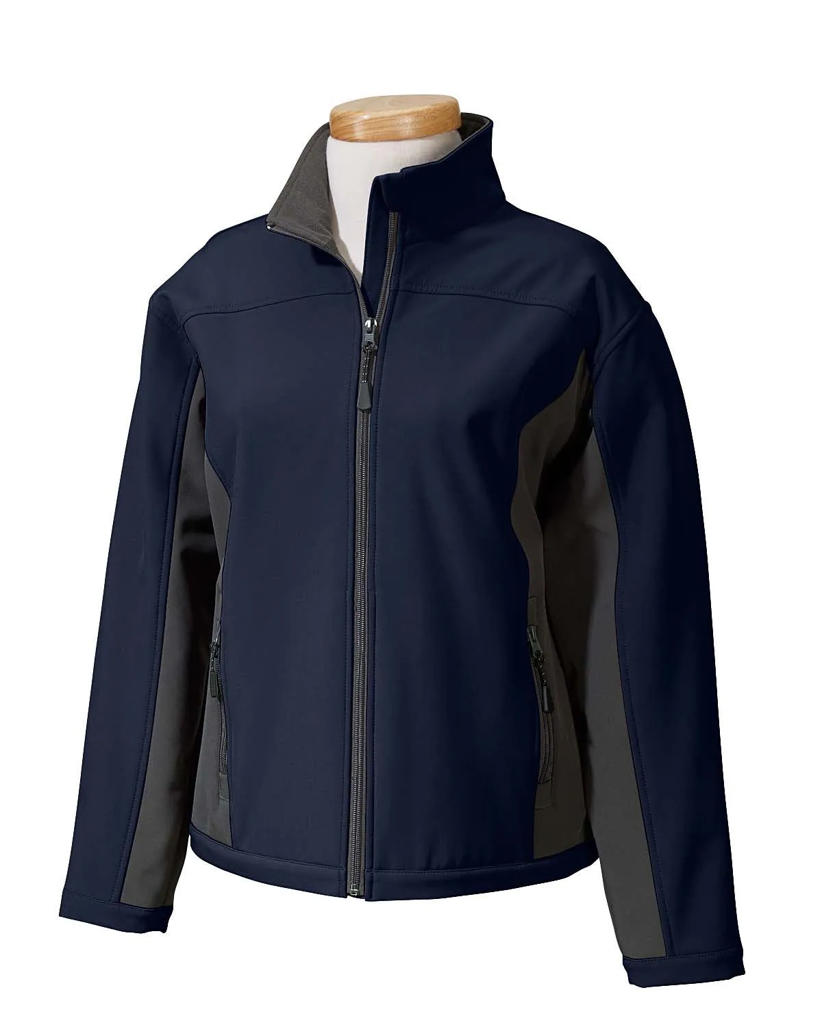 Devon & Jones Ladies' Soft Shell Colorblock Jacket