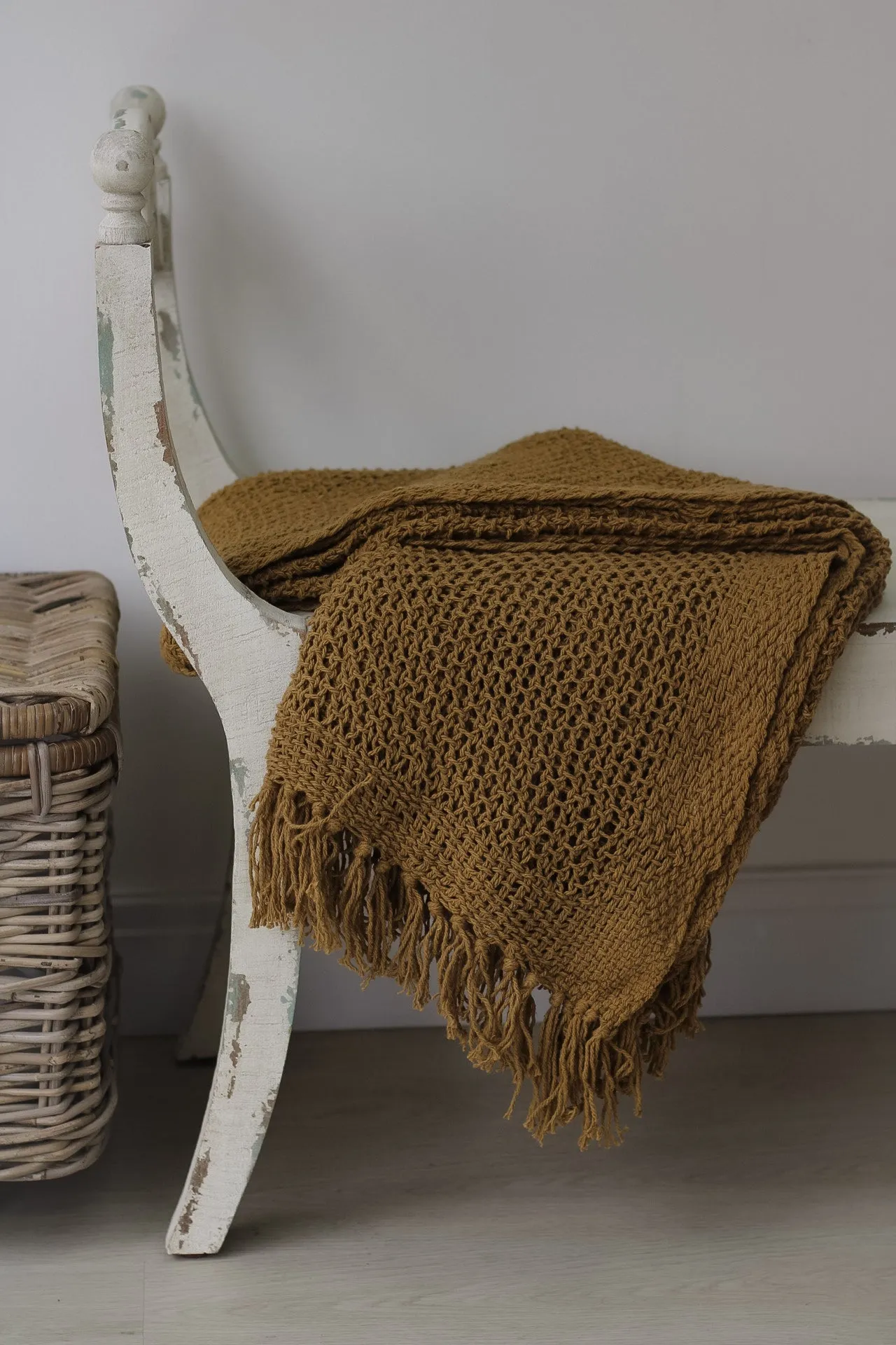 Earthy Tasselled Throw