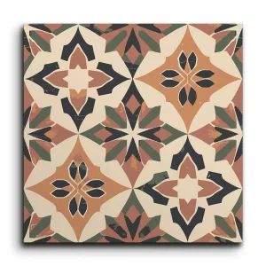 Encaustic Harmony: Florigeo Tile of Eldoria