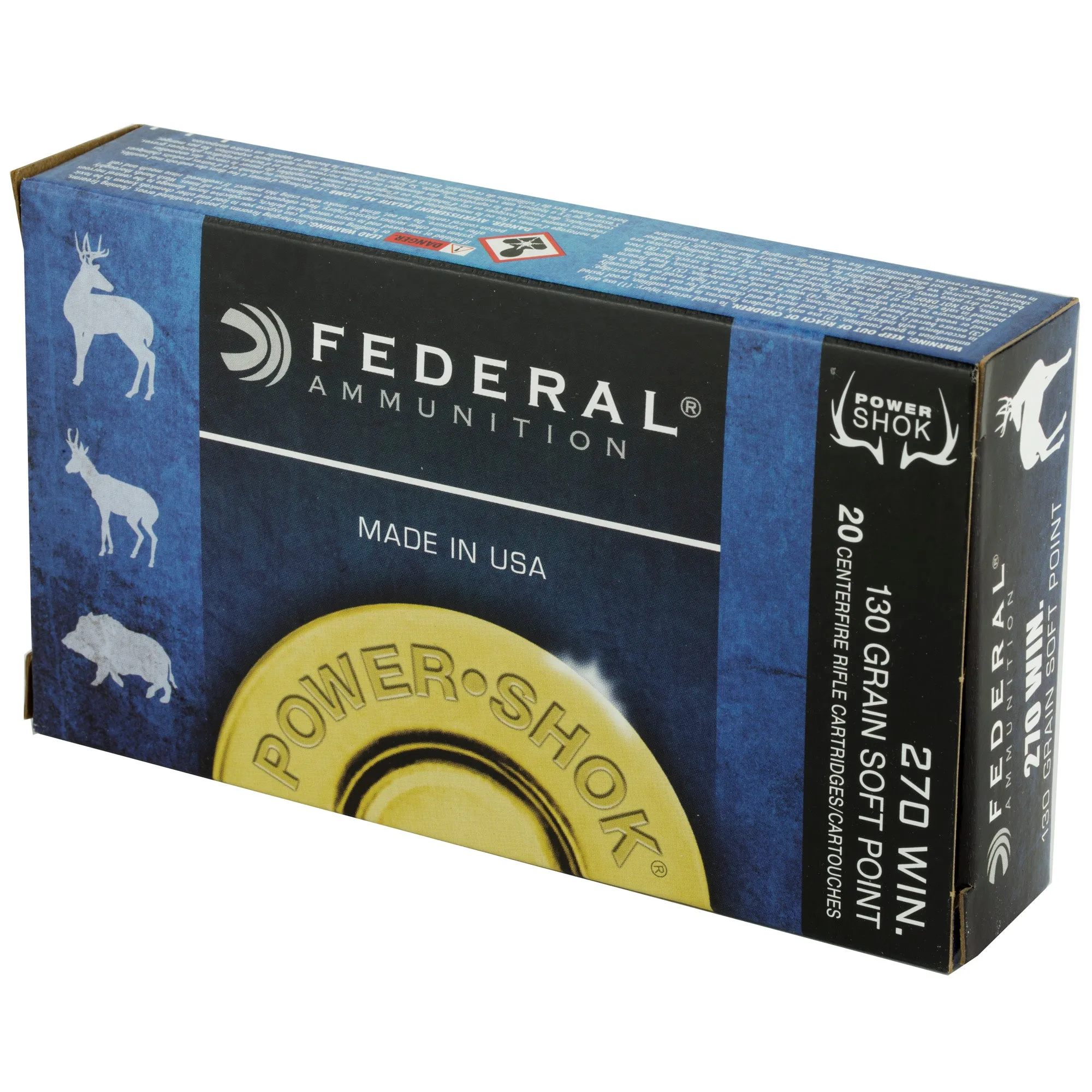 Fed Pwrshk 270win 130gr Sp 20-200