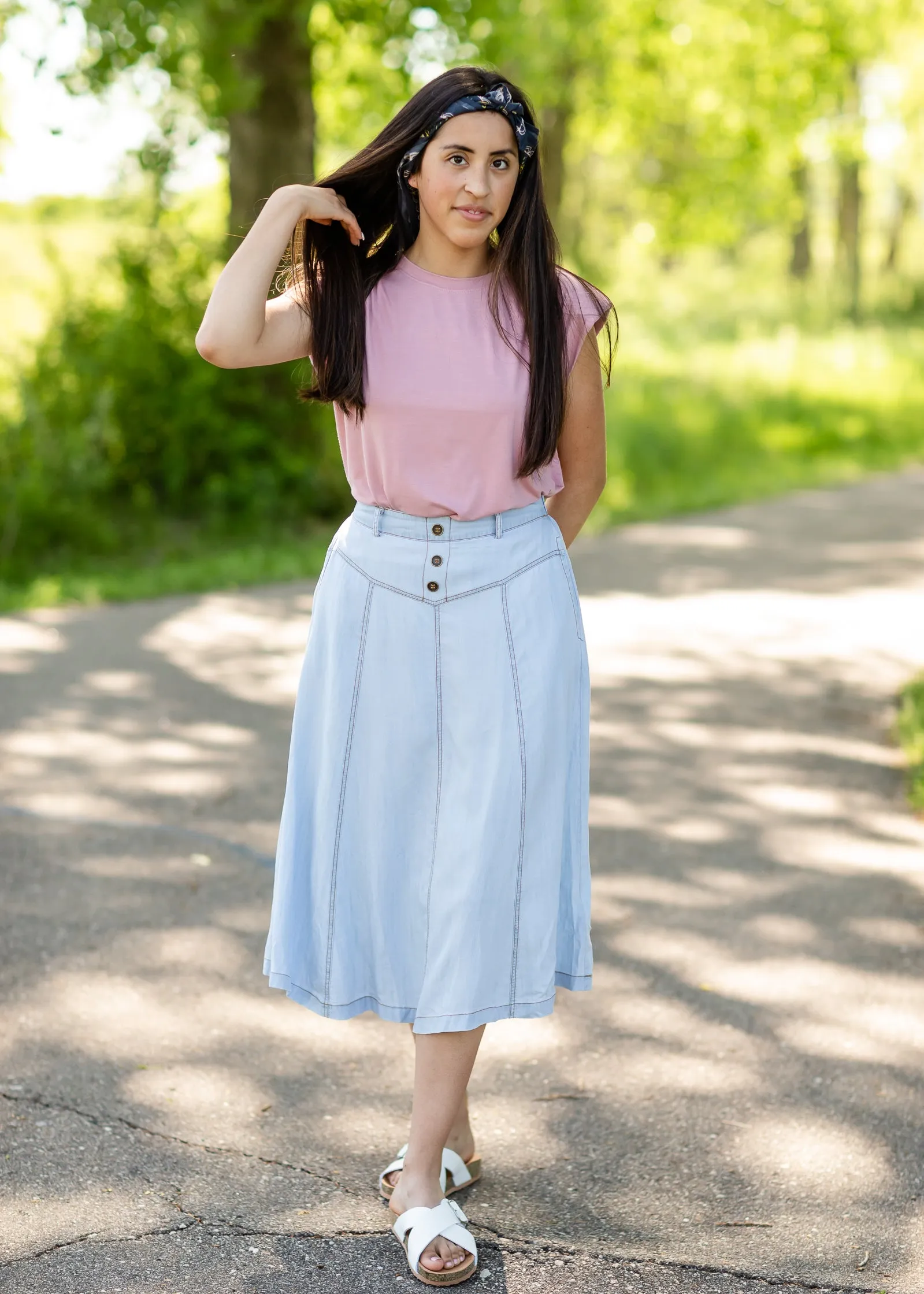 Feminine Soft Printed Bandana - FINAL SALE