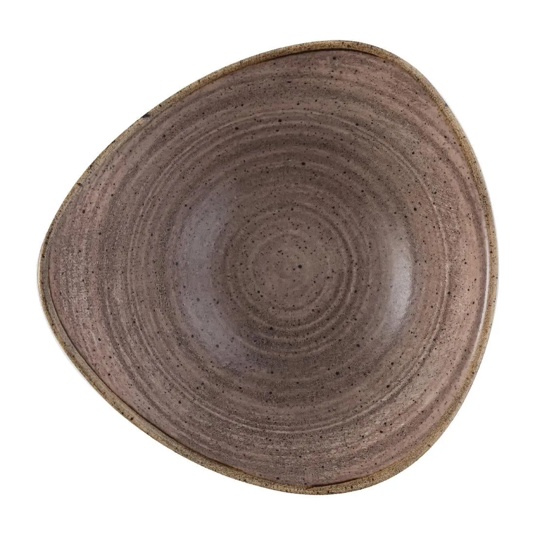 FS853 Churchill Stonecast Raw Lotus Plate Brown 229mm (Pack of 12)