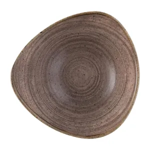 FS853 Churchill Stonecast Raw Lotus Plate Brown 229mm (Pack of 12)