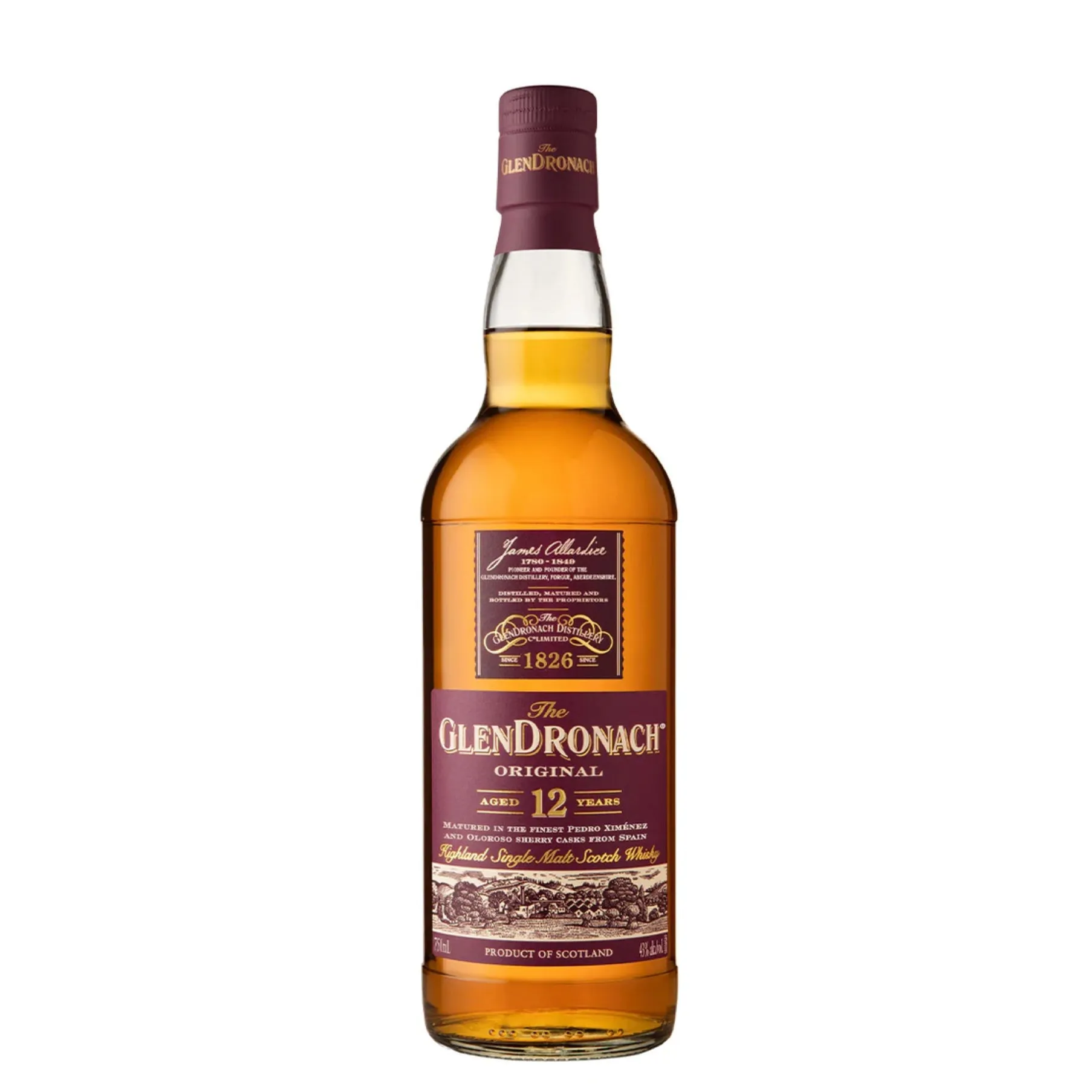 GlenDronach Original 12 Year Old Single Malt Scotch Whisky