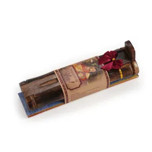 Incense Gift Set - Bamboo Burner   3 Meditation Incense Stick & Greeting - Thinking of you