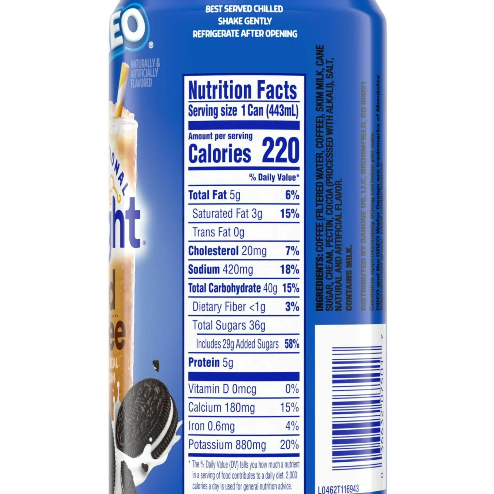 International Delight Ready to Drink Oreo Iced Coffee, 15 fl oz