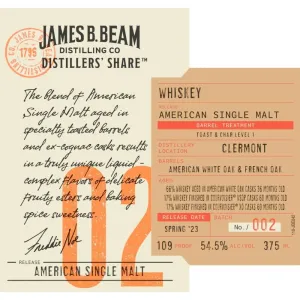 James B. Beam Distillers’ Share 02 American Single Malt
