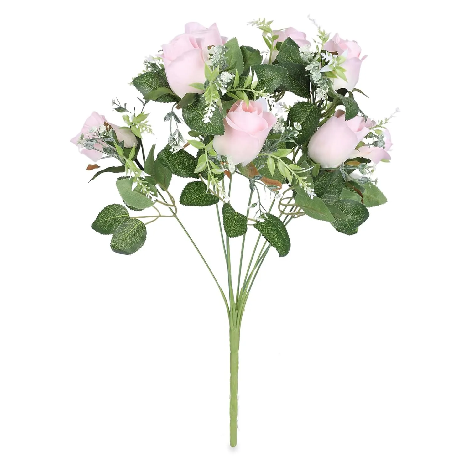 Kuber Industries Artificial Flowers for Home Décor|Natural Looking Indoor Fake Flowers for Vase|Artificial Flowers for Decoration|Without Basket-Pack of 3 (Pink)