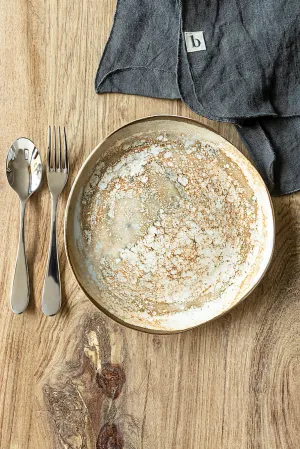 Light Moon Pebble Coupe Plate 20cm (Click & Collect)