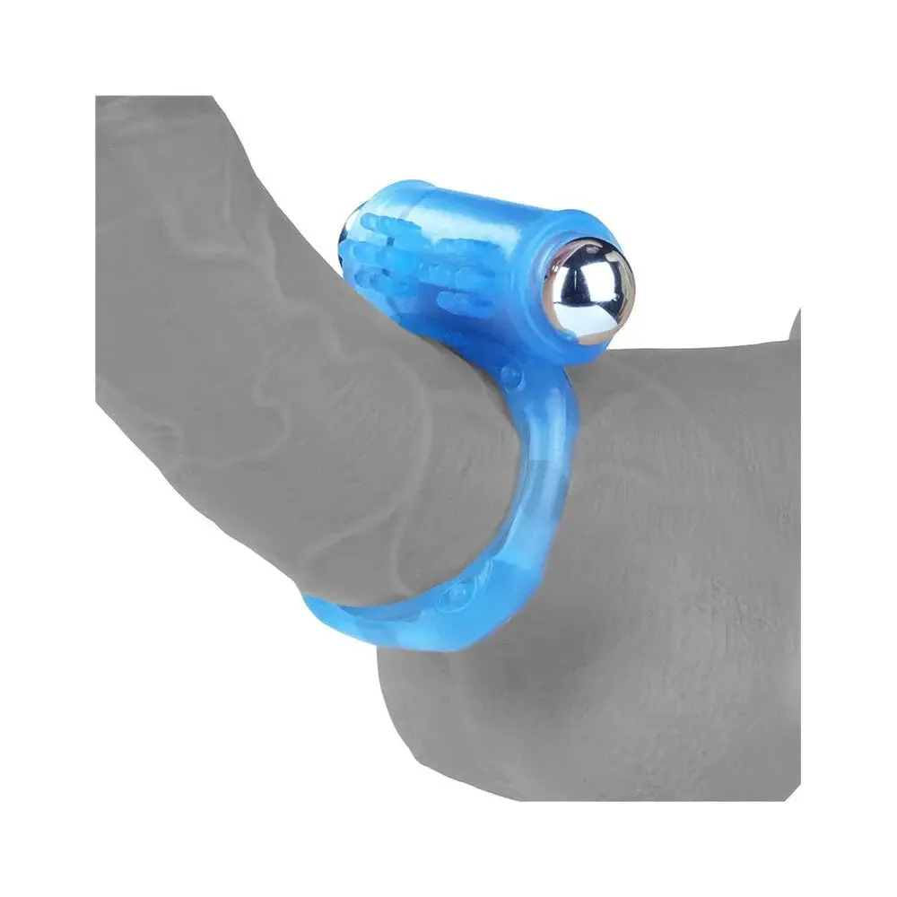 Lovetoy Glow in the Dark Rubber Cock Ring with Bullet Vibrator