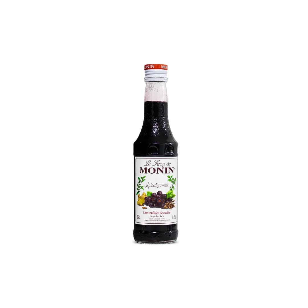 Monin Syrup Spiced Jamun Flavor 250ml (Imported) – Exotic Fruit Syrup for Cocktails & Desserts