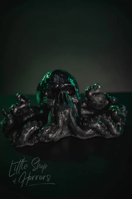 Octopus Salt & Pepper Shaker Holder Black