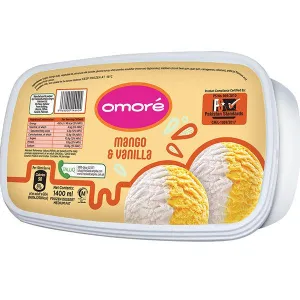 OMORE MANGO.VANILLA ICE CREAM 1400ML