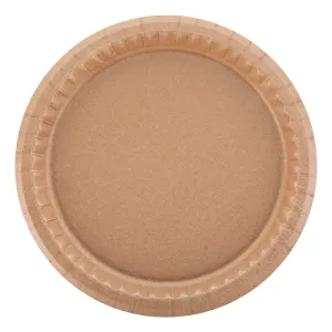 Party Plate - Kraft - 9''