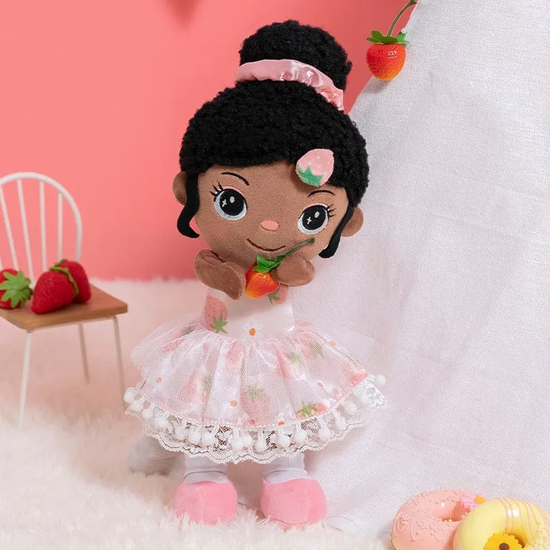 Personalized Deep Skin Tone Strawberry Doll
