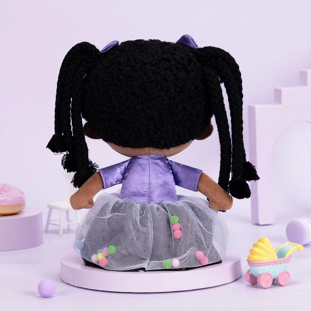 Personalized Purple Deep Skin Tone Plush Ash Doll