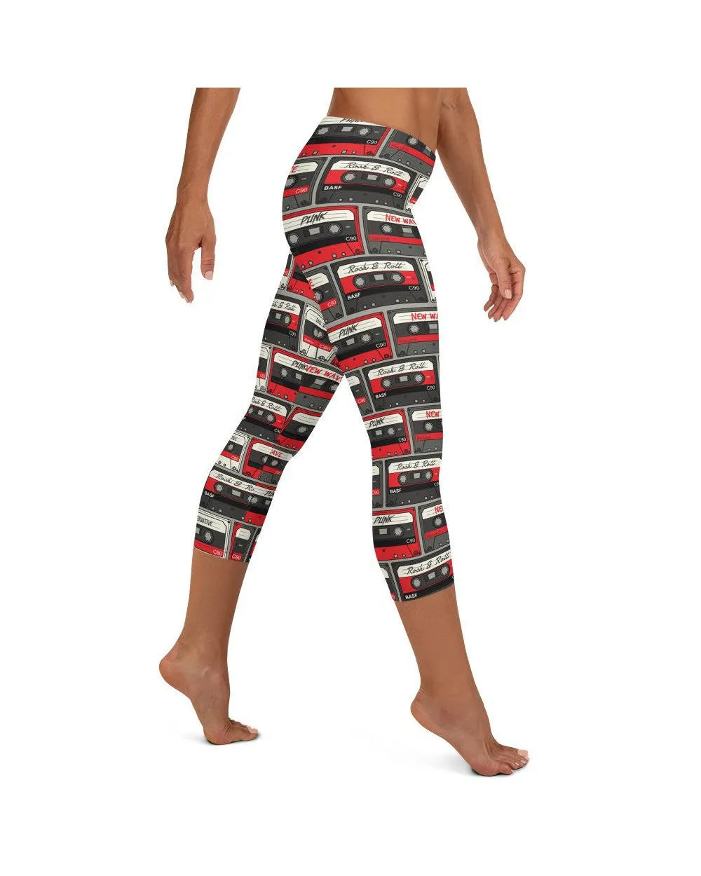 Retro Cassette Tapes Capris