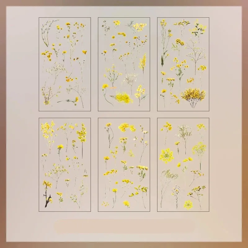Small Fresh Nature - Enchanting Vintage Floral Stickers for Captivating DIY Projects