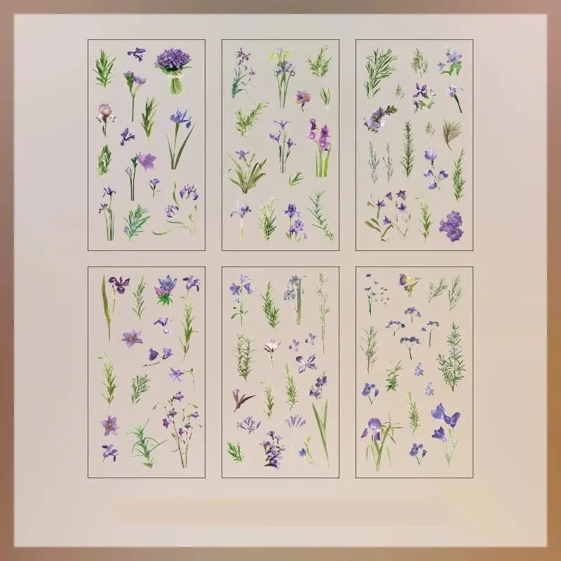 Small Fresh Nature - Enchanting Vintage Floral Stickers for Captivating DIY Projects