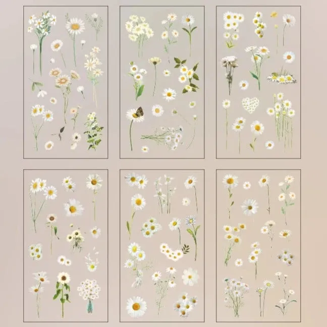 Small Fresh Nature - Enchanting Vintage Floral Stickers for Captivating DIY Projects