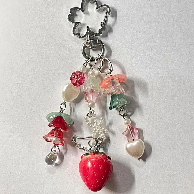 Strawberry Angel Keychain