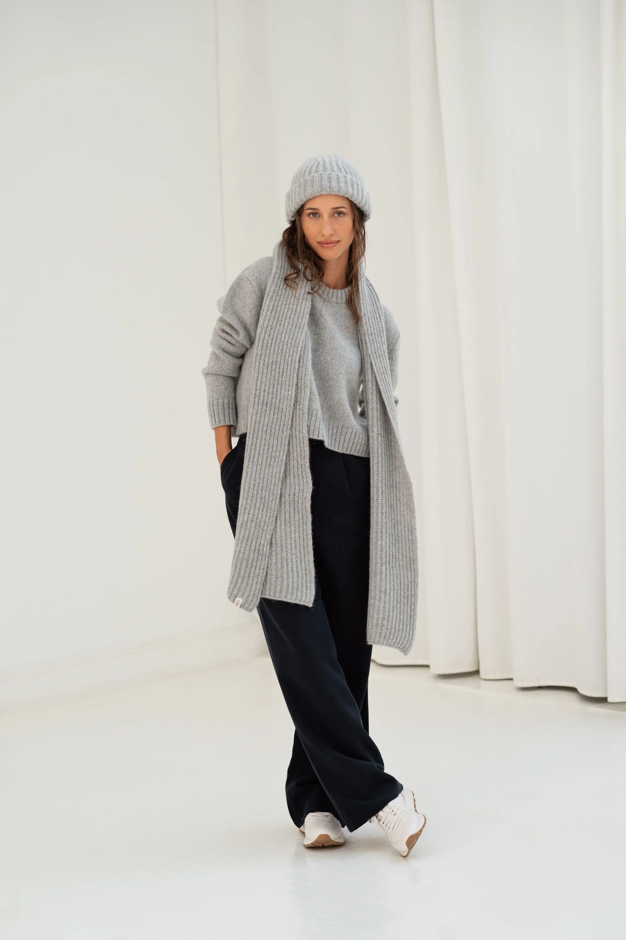Vouga Orange Recycled Wool Scarf