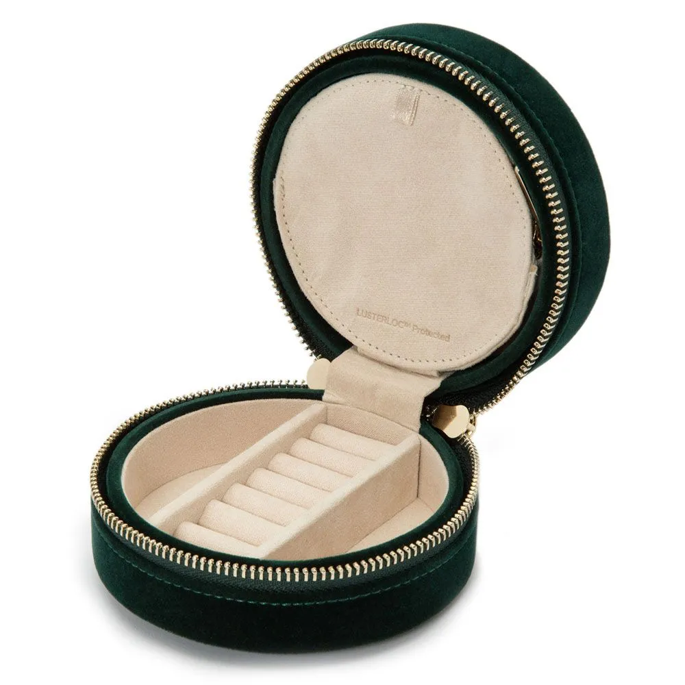 Wolf 1834 Zoe Travel Round Bag in Forest Green