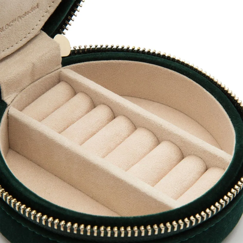 Wolf 1834 Zoe Travel Round Bag in Forest Green